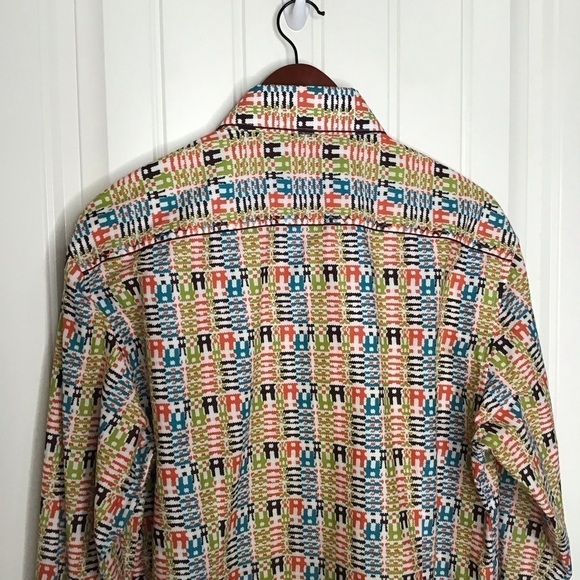 Robert Graham Euro Fit Long Sleeve Button Up Shirt. - Picture 6 of 14